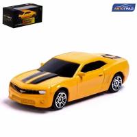 Машина игрушечная - Chevrolet Camaro, металлическая, желтого цвета