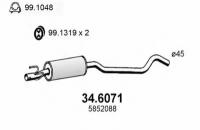 Средняя часть глушителя Asso 346071