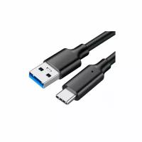 Кабель Ks-is KS-845B-0.3 SuperSpeed+ 10Gbps USB-C(m) - USB-A(m) черный, 30см