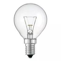 Лампа накаливания Philips, Standard 60W E14 230V P45 CL E14, P45, 60Вт