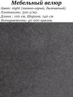 Мебельная ткань велюр цв. серый (Ткань для шитья, для мебели)