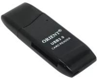 Картридер Orient CR-017B usb 3.0 SDXC, SD, UHS-1, SDHC, microSD-TF - чёрный