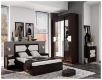 Спальный гарнитур, спальня, мебель для спальни Николь Эра Венге/Лиственница светлая