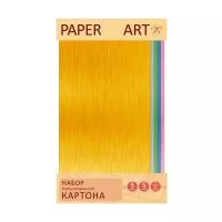 Цветной картон фольгированный Раper Art Блестящие цвета Канц-Эксмо, A4, 5 л., 5 цв