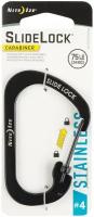 Карабин Nite Ize SlideLock Carabiner Stainless Steel #4 - Черный