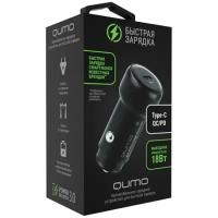 Автомобильное зарядное устройство Qumo All QC/PD (Charger 0079), USB 2.4A + Type C, черный