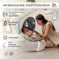 Электрокачели Amarobaby LUCKY SWING (AB23-22LUCKY/11) серый