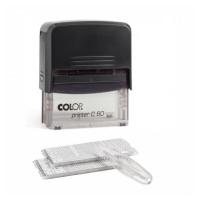 Штамп COLOP Printer C60 Set-F прямоугольный самонаборный, 76х37 мм