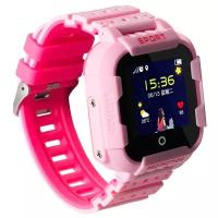 Детские смарт часы-телефон Smart Baby Watch Wonlex KT03 с GPS и камерой. Противоударные, водонепроницаемые, розовые. Умные часы для детей и подросктов