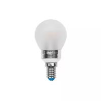 Лампа светодиодная Uniel, Crystal LED-G45P-5W/WW/E14/FR ALC02SL E14, G45P, 5Вт, 3000К