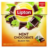 Чай черный Lipton Mint Chocolate в пирамидках