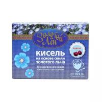 Кисель Золотой Лен на основе семян золотого льна Вишня, Витапром 7 пакетов по 15 гр