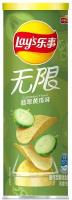 Картофельные чипсы Lay's Stax Cucumber со вкусом огурца (Китай), 90 г