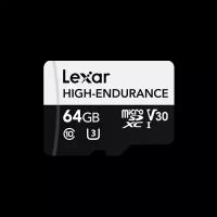 Карта памяти microSDXC Lexar 64 ГБ (HIGH64) (Black)