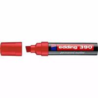 Маркер перманентный edding 390, скошенный наконечник, 4-12 мм Красный