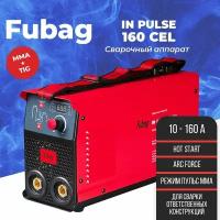 Сварочный аппарат MMA Fubag INPULSE 160 CEL, сварка с автоматической стабилизацией напряжения, антизалипанием электрода и форсажем дуги, инструмент для ремонта и строительства в доме, гараже, даче