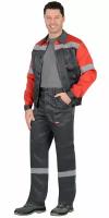 Костюм рабочий "легионер" куртка, брюки, темно-серый с красным р. 48-50/182-188
