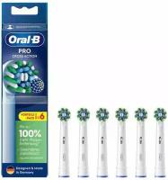 Насадки для зубной щетки Oral-B Pro CrossAction, белые, 6 шт