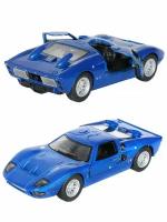 Металлическая машинка Kinsmart 1:32 «1966 Ford GT40 MKII» инерционная, синяя KT5427D-3