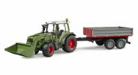 Bruder Трактор Bruder Fendt Vario 211 с фронтальным погрузчиком + трейлер 02182