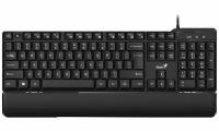 Клавиатура проводная Genius KB-100XP, USB, Wired Classic Keyboard with Palm rest, slepp key, 12 mul