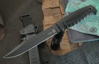 Нож Кизляр Таран V2, сталь AUS-8, рукоять эластон, черный