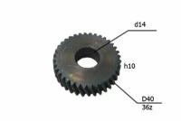 Шестерня для китайский аналогов пилы Rebir, Парма 200Д (Dнар. - 40.5мм, Dвн. 14мм, под пресс)