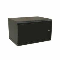 WRline WR-TW-0645-SR-RAL9004 Шкаф настенный 19-дюймовый (19"), 6U, 367x600х450мм, RAL 9004