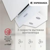 Наклонная вытяжка 50 см ESPERANZA RHA50G06 W