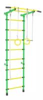 Шведская стенка Самсон 11, ПВХ ступени, до 120 кг, Зеленый