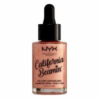 NYX professional makeup Хайлайтер California Beamin’ Face And Body Liquid Highlighter, 02 BEACH BABE