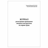 (1 шт.), Журнал регистрации проведения вводного инструктажа по от (Постановление от 24.12.2021 № 2464) (10 лист, полист. нумерация)