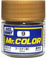Mr.Color Краска эмалевая цвет Золотой металлик, 10 мл