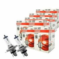 Автомобильная галогенная лампа Osram H4 12V 55W, тип патрона P43t, 10 шт