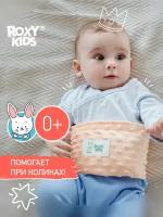 Пояс грелка гелевый от коликов в животе для новорожденных от ROXY-KIDS цвет персиковый