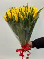 Желтые тюльпаны 101 шт