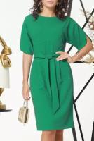 Платье женское "Секрет успеха" Элегантное женское платье повседневное офисное вечернее платье летнее зеленое размер 44