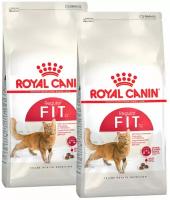 ROYAL CANIN FIT 32 для активных взрослых кошек (2 + 2 кг)