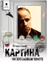 Картина на стену для интерьера "The Godfather" на натуральном холсте 55*77 см