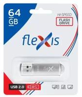 USB флешка 64Gb Flexis RB-108 grey USB 2.0