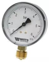 Watts Манометр радиальный WATTS F+R200 (MRP) - 1/2" (D-80 мм, шкала 0-16 бар)