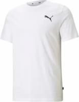 Футболка PUMA Essentials Small Logo Tee, размер M, белый, черный