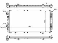 SGPG000994 SAT Радиатор Peugeot Boxer 94-06 / Citroen Jumper 94-06 / Fiat Ducato 94-02