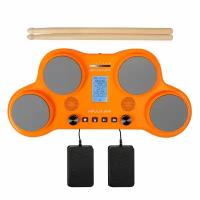 ROCKDALE Impulse Mini Orange портативная электронная ударная установка, цвет оранжевый