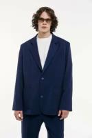 Пиджак FABLE, силуэт свободный, размер S, синий