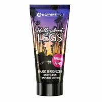 Super Tan Hollywood Legs темный бронзатор с тинглом и коллагеном для ног (135 мл)