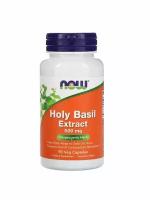 Экстракт священного базилика Нау Фудс Holy Basil Extract 500 мг Now Foods 90 вегетарианских капсул