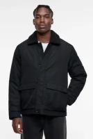 Куртка мужская Befree Куртка-рубашка утепленная с накладными карманами 2339924130-50-XS черный размер XS