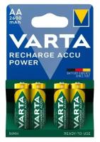 Аккумуляторная батарейка VARTA POWER AA 2600 mAh BL4, 4 шт, пальчиковая