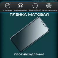 Гидрогелевая, полиуретановая (NTPU) пленка на экран для Nokia Lumia 625 матовая, для защиты от царапин, ударов и потертостей, 1шт